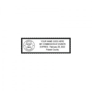 Heavy Duty Round Self-Inking Arkansas Notary Stamp